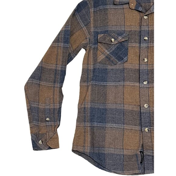 Valor Collective Plaid Flannel Shirt S Soft 2 Pocket Boho Comfortable - Picture 4 of 16